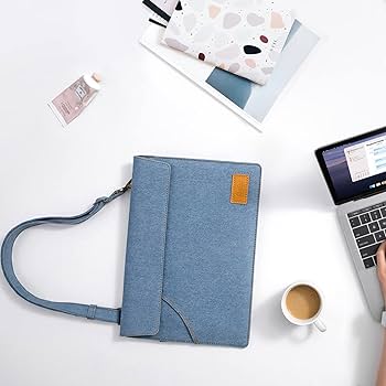 Amazon.com: tomtoc Denim Shoulder Bag for 13-inch MacBook